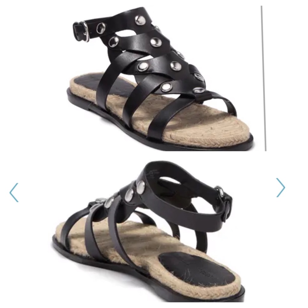 Sigerson Morrison Jessa Espadrille Sandals Studs 8 - Picture 7 of 7